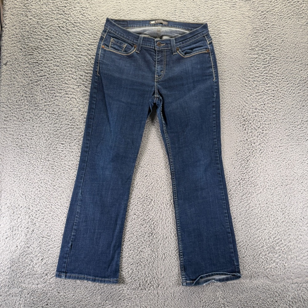 Levi's 529 Jeans Women's 12 Blue Cotton Denim Bootcut Curvy Streetwear Stretch